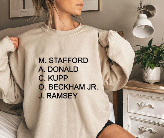 Los Angeles Rams Football Sweater, Superbowl Champion, Lineup, Super Bowl Sunday Football, Nfl