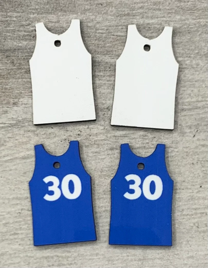 Blank Sublimation Basketball Shirt/Jersey Earrings For