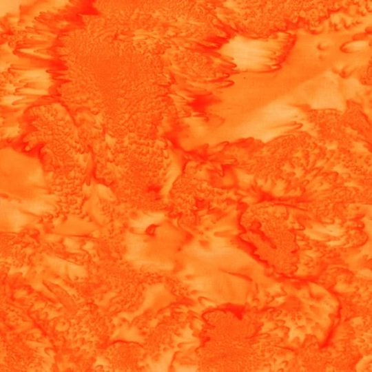 Hoffman California 1895-359 The Oc Orange Watercolor, Blender, Hand-Dyed in Bali, 100% Cotton, Cut To Order, Great For Quilting