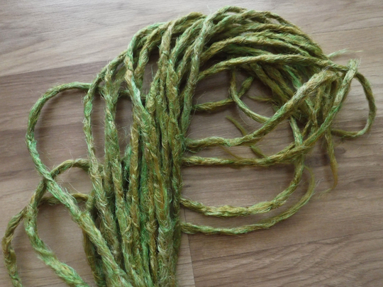 Synthetic Dreadlocks - Custom Color Blend Pistachio Crocheted Natural Texture Dreads Made To Order