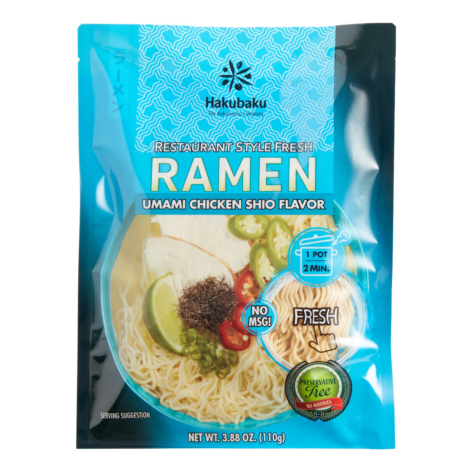 Hakubaku Umami Chicken Shio Flavor Fresh Ramen Set of 2 by World Market