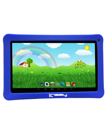 LINSAY 10.1-in Wi-fi Only Android 11 Tablet with Accessories with Case Included;; | F10XHDKIDSBLUE