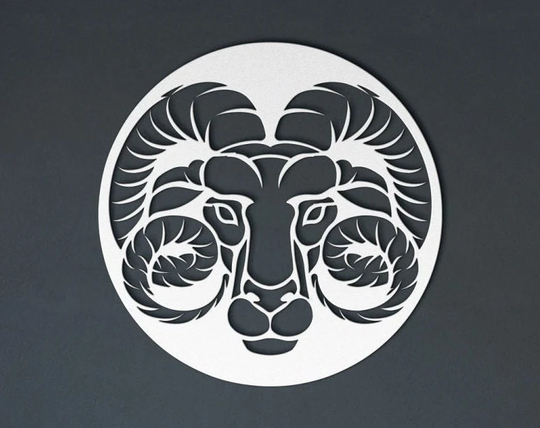 Aries The Ram Metal Wall Art | Decor Room Gift For