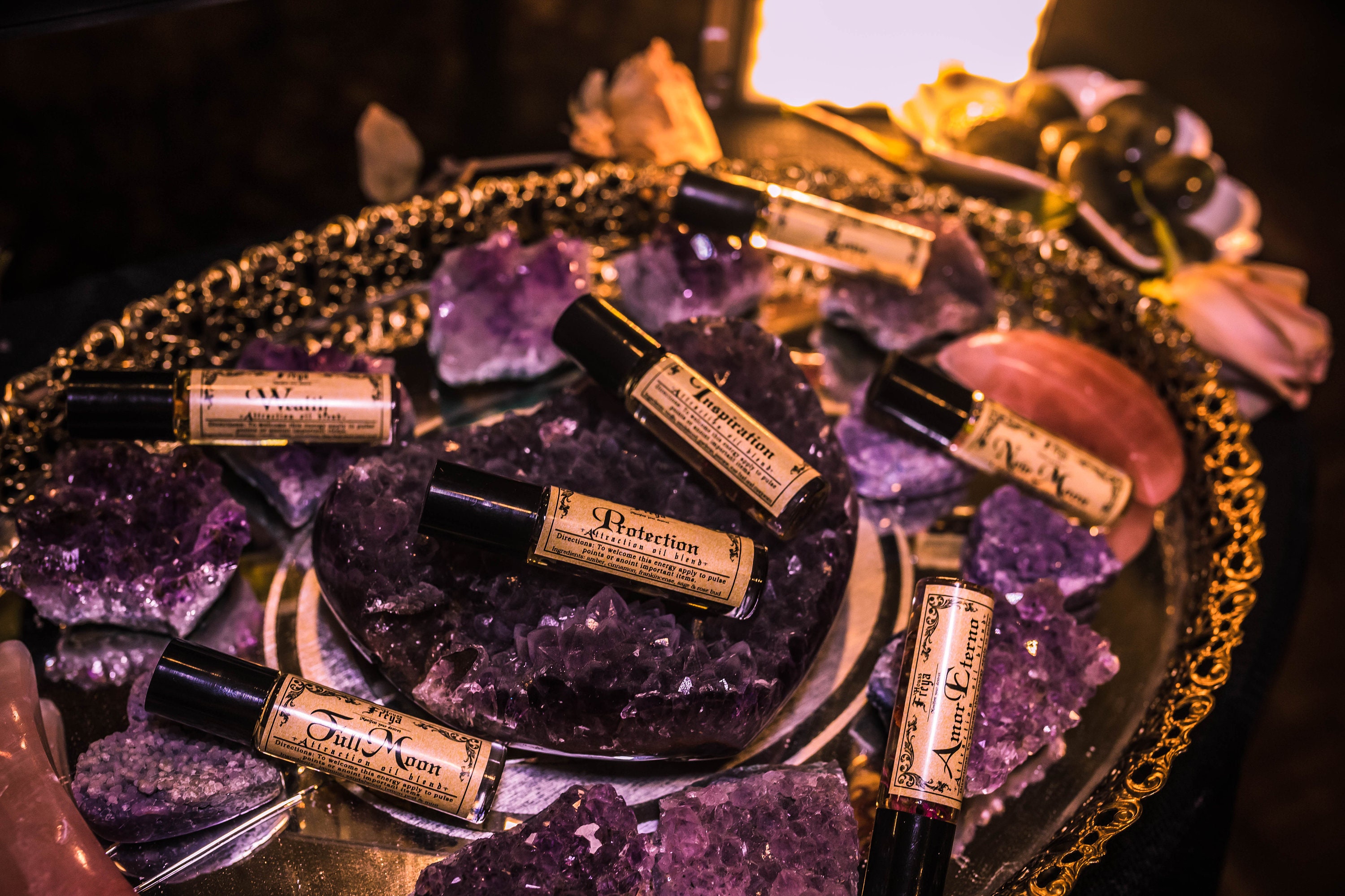 Attraction Oil Blends With Intention Herbs