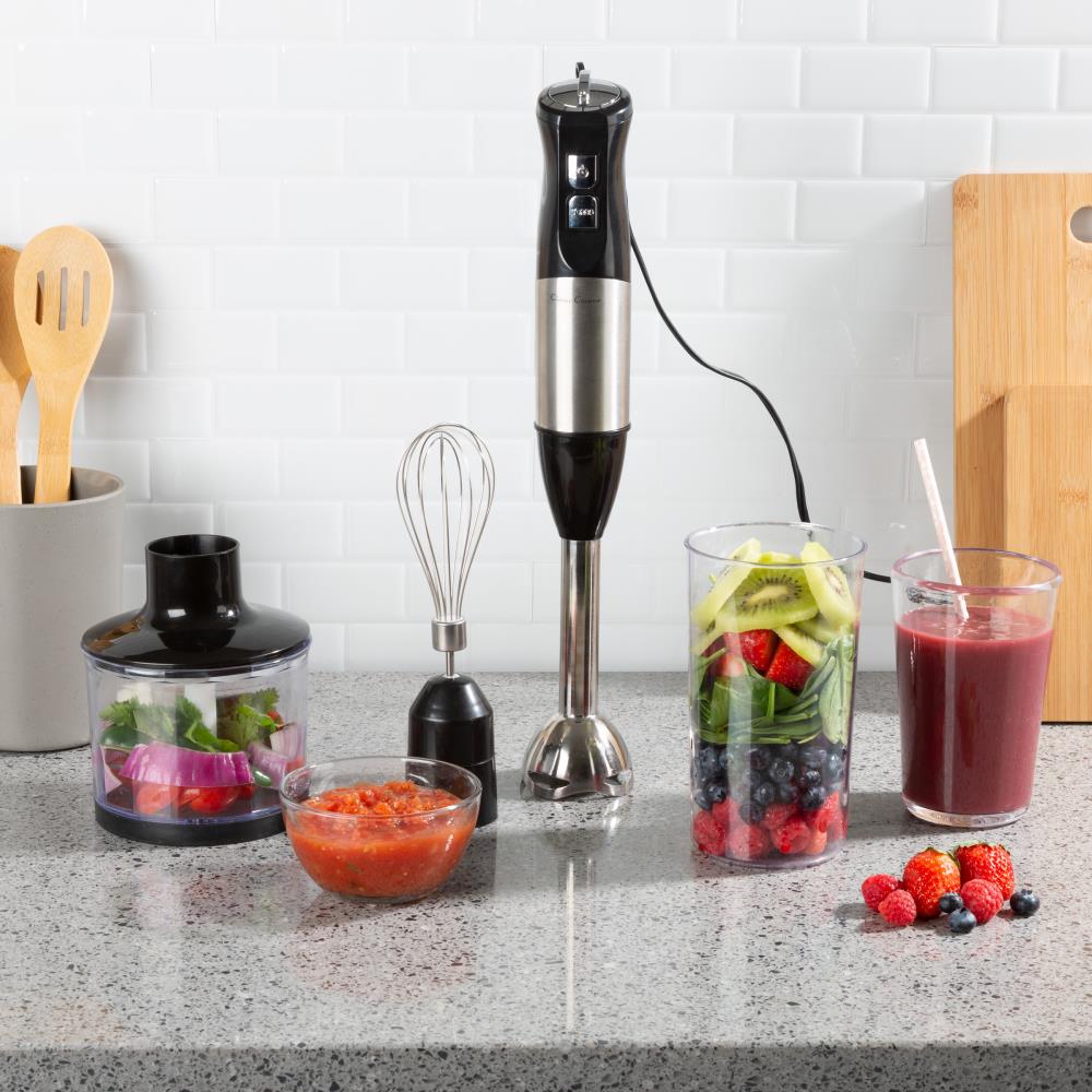 Hastings Home 6-Speed Stainless Steel 400-Watt Immersion Blender Pulse Control | 851439FCZ