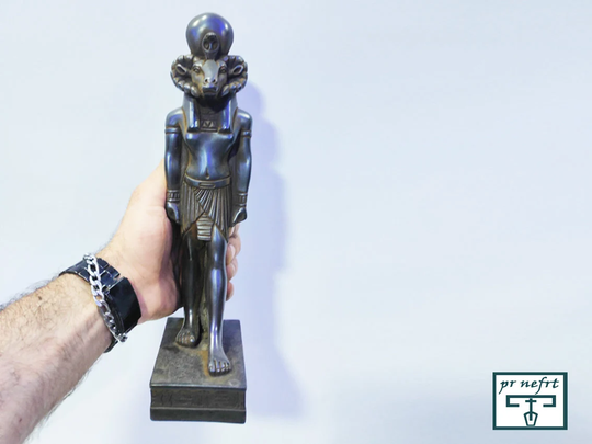 Statue Of The God Khnum. Khnum Statue. Distinguished Made By Hand. in Egypt