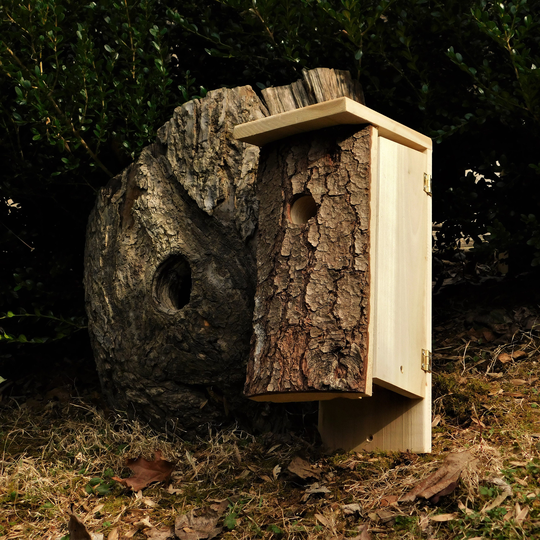 Larger Bark Faced Birdhouse