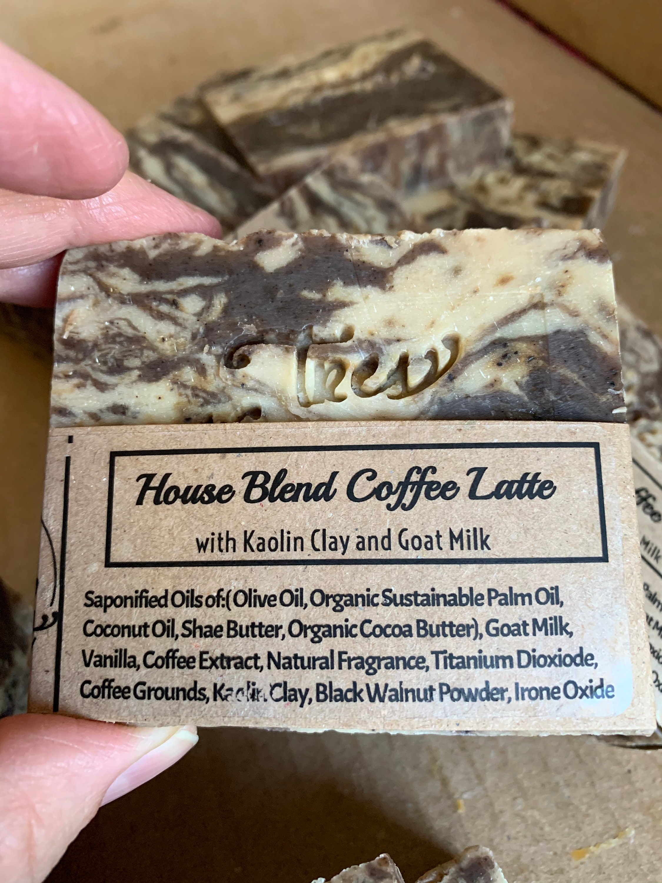 House Blend Coffee Latte Soaps Set Of 2 Bars
