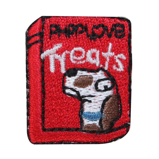 Id 2859 Lot Of 3 Dog Treat Box Patch Food Puppy Pet Embroidered Iron On Applique