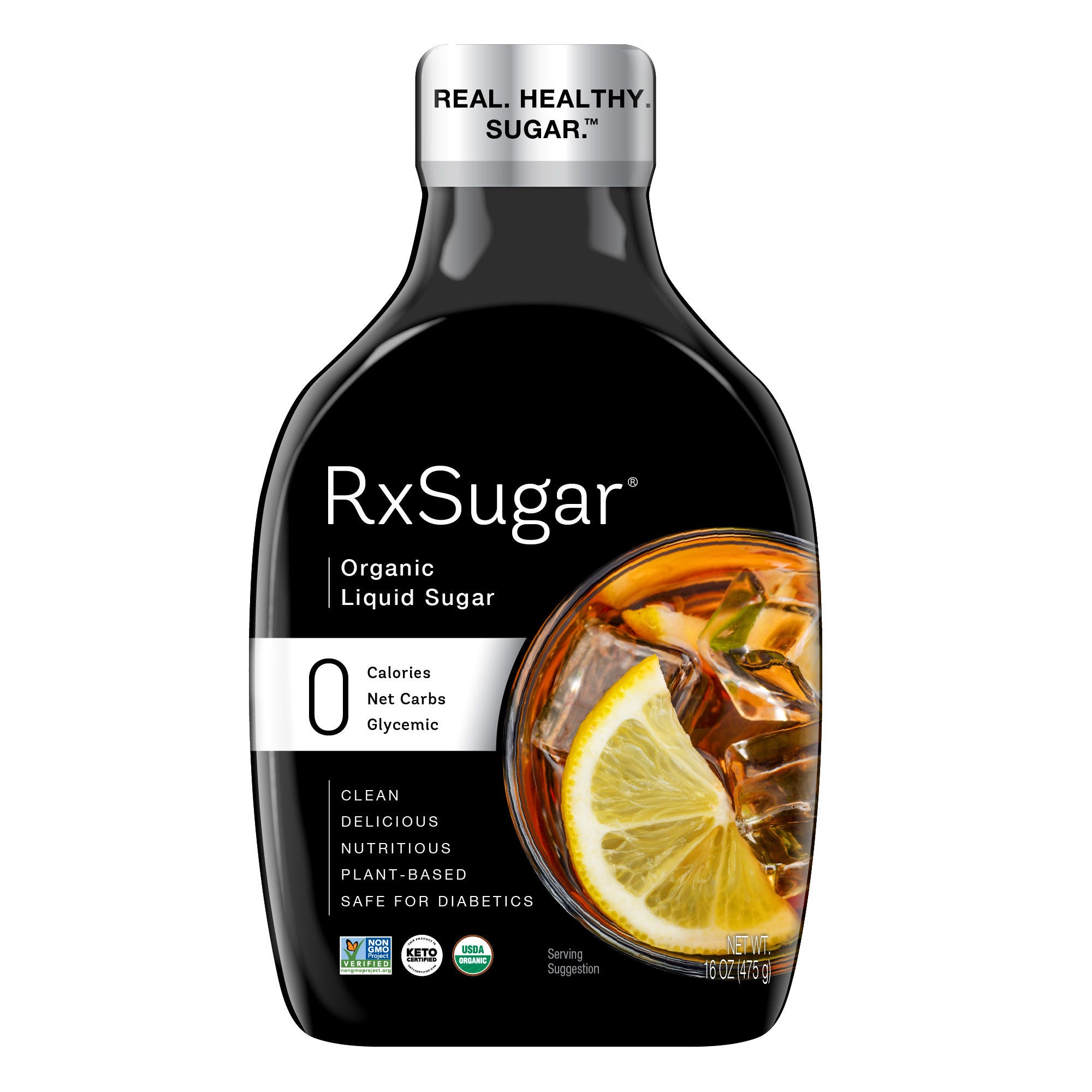 RxSugar Delicious Plant Based Organic Liquid Sugar - 16 oz