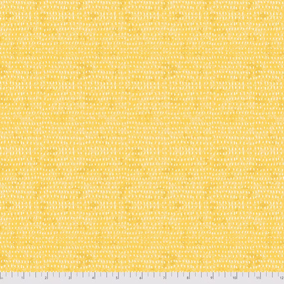 Yellow Seeds Fabric, Butter Seeds, Blender Freespirit Fabrics, Cori Dantini, 100% Quilting Cotton Fabric