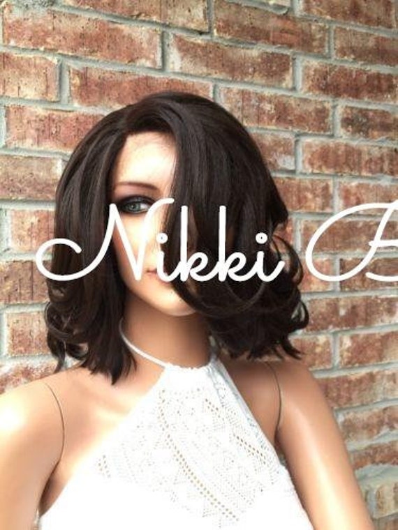 Kansas 10" Bob Human Hair Blend Multi Parting Lace Front Wig"