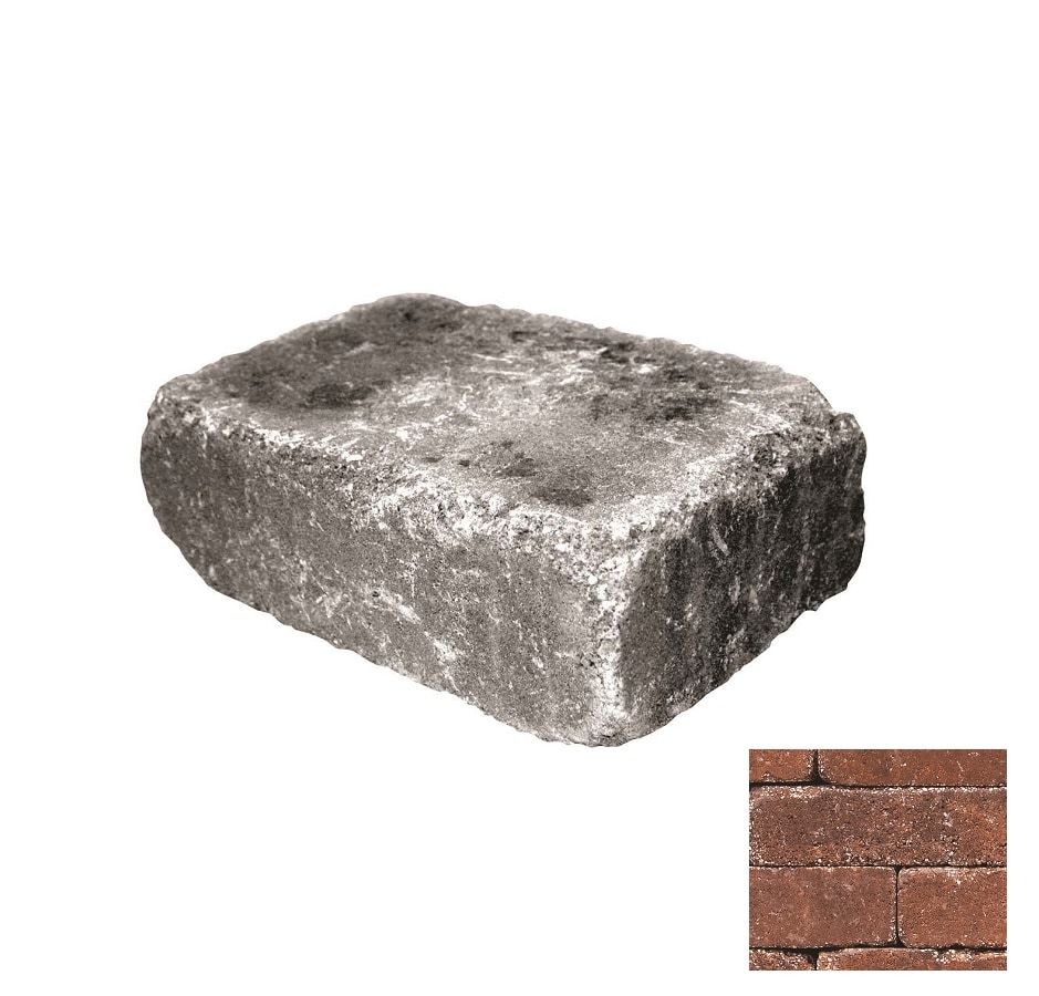 Belgard Weston 12-in L x 4-in H x 8-in D Harvest Blend Retaining Wall Block in Brown | 16250314