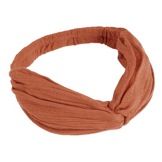 Rust Textured Knotted Headband: Orange by World Market