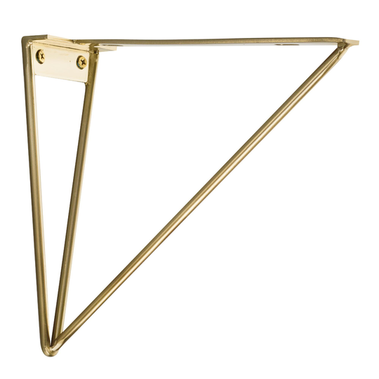 Geometric Gold Wire Mix & Match Shelf Brackets 2 Pack - Metal by World Market