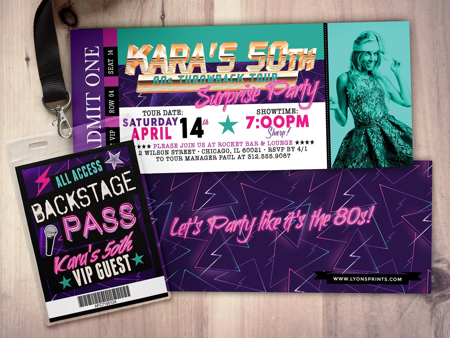 80S Party, 90S Throwback Hip Hop, Ticket Invitation, Vip Pass, Vip Birthday Birthday, Digital Files