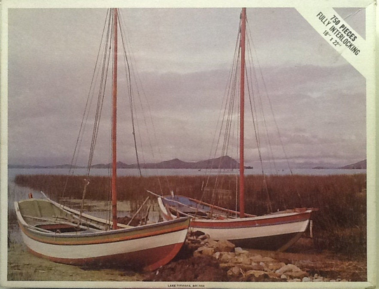 Vintage Lake Titicaca Bolivia 750 Pc Jigsaw Puzzle 18" X 22" Whitman #4656