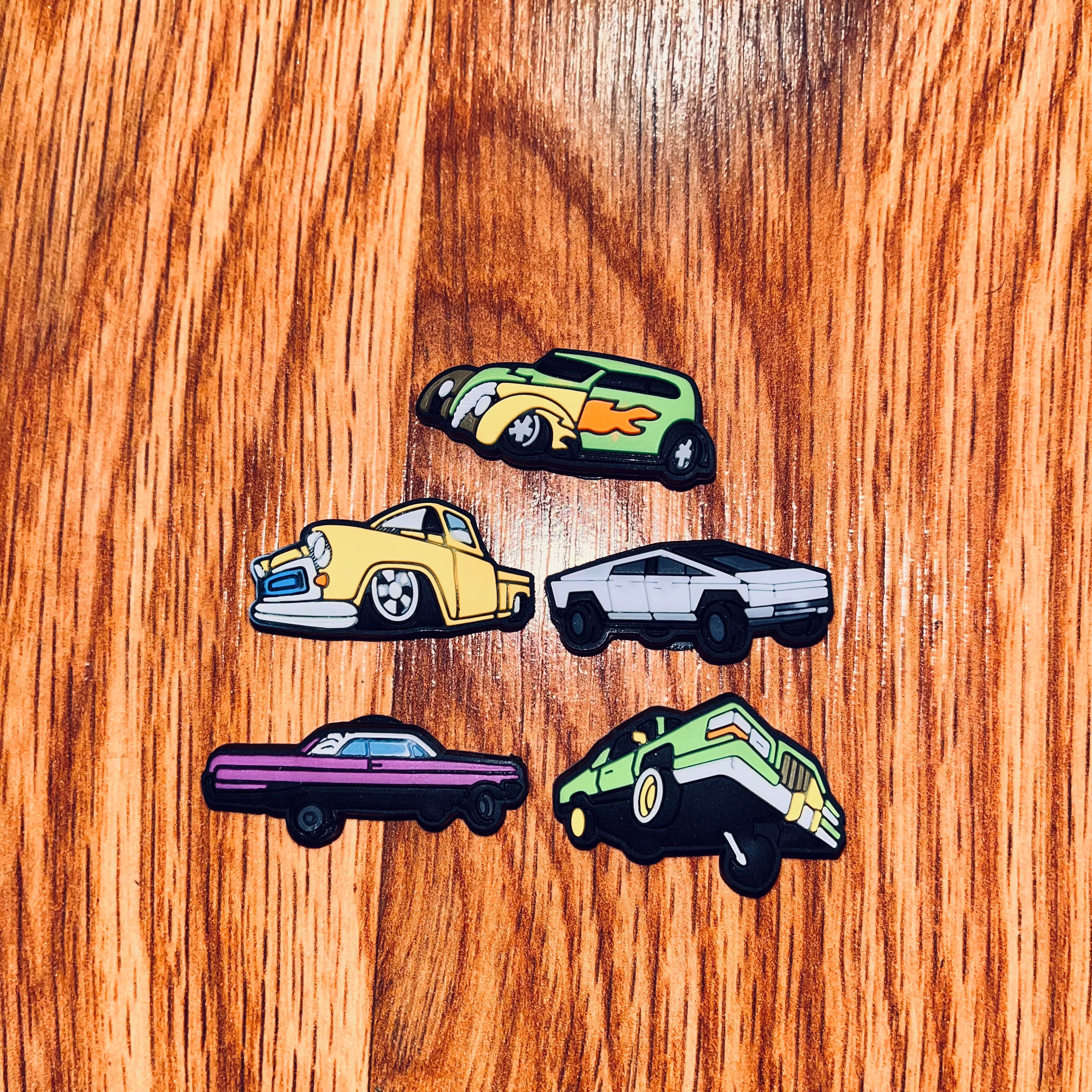 Low Rider Car Croc Charms Set Of 5