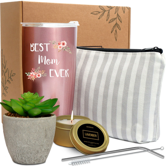 Best Mom Gift Ever Box, Mothers Day Gifts For From Son & From Daughter, Presents For Mom, Birthday