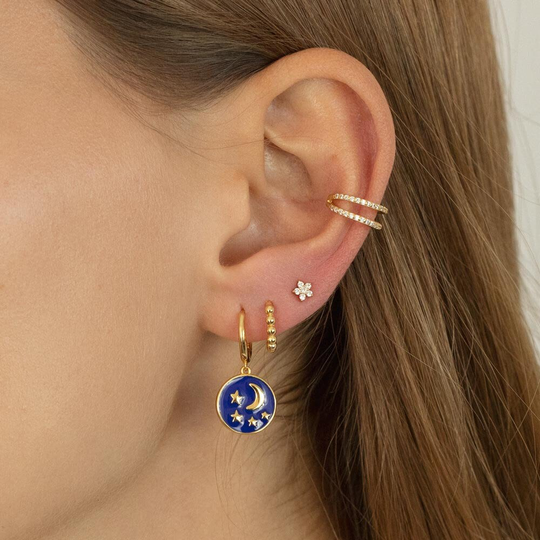 Cz Flower Earrings, Studs, Dainty Gold Stud Star Minimalist Delicate Tiny Cz Studs