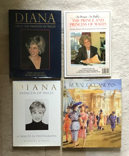 Lot Of 4 British Royal Family & Princess Diana Books