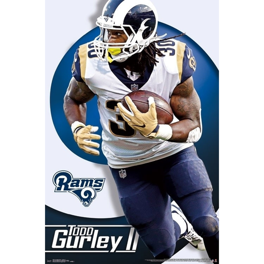 Los Angeles Rams - Todd Gurley Poster Print - Item # VARTIARP16018 - Framed (22 x 34)