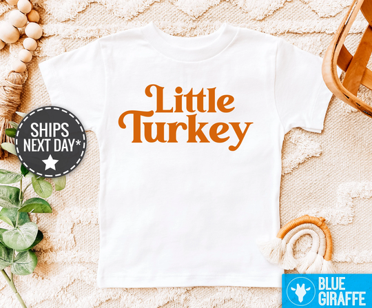 Fall Baby Toddler Shirt, Little Turkey Onesie®, Cute Thanksgiving Onesie®
