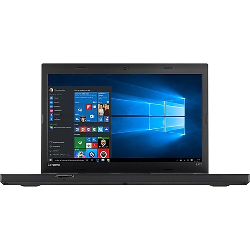 Lenovo ThinkPad L470 14" Refurbished Notebook, Intel i5, 8GB Memory, 256GB SSD, Windows 10 Pro (L470.i5.8.256.Pro)