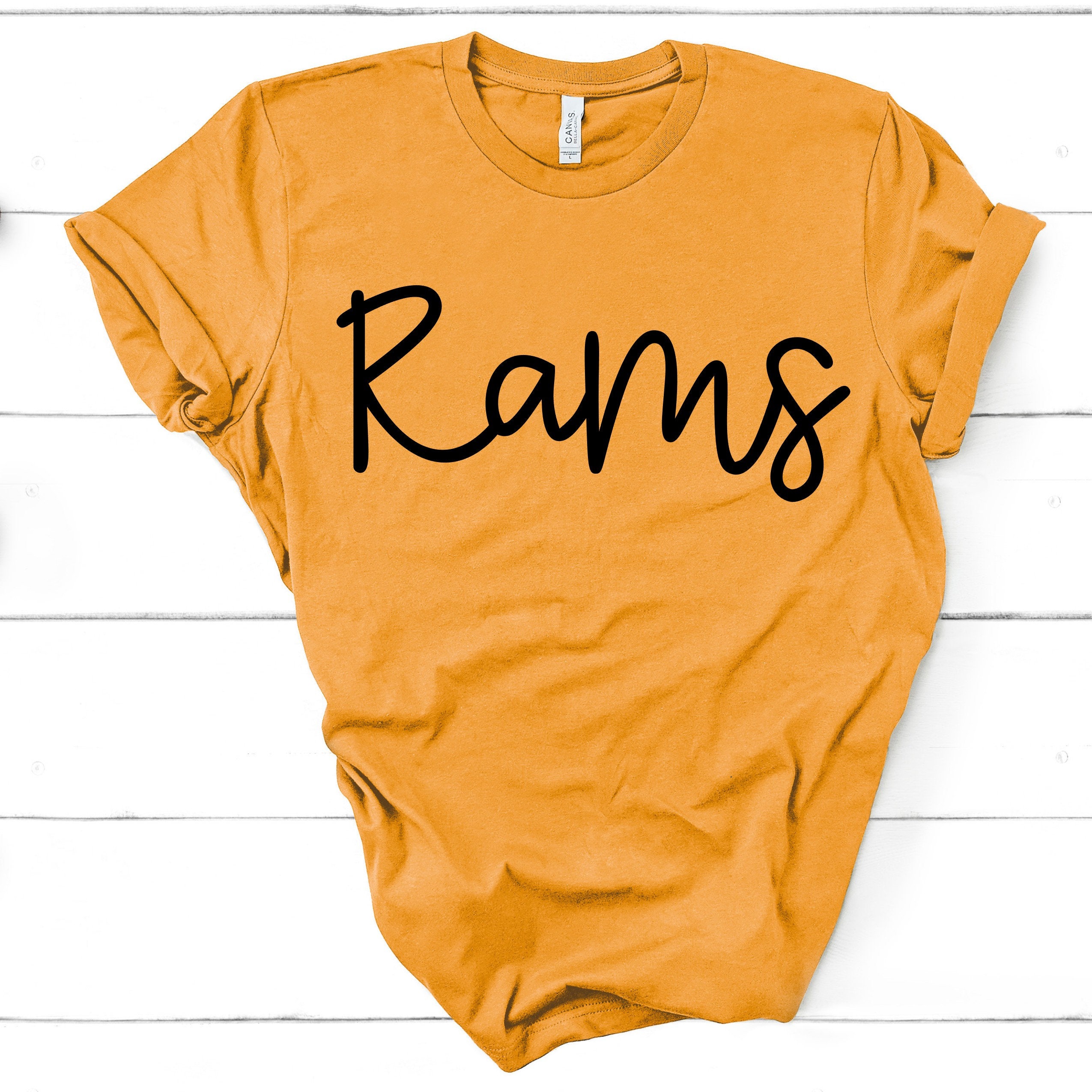 Team Spirit Shirt Rams Mom Wife Parent Gift Short-Sleeve Unisex Tshirt Women Ladies Tee Football Baseball Soccer Basketball
