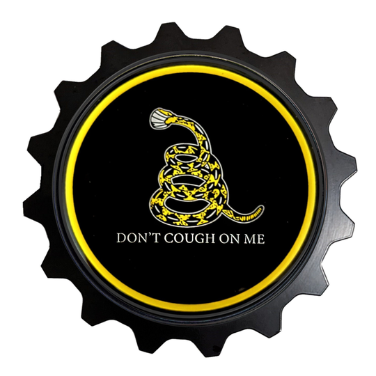 Aluminum & Resin Grille Badge Don't Tread On Me Cough - Fits Ram Truck Gas Oil Dodge Fans Mancaves Lover 4x4