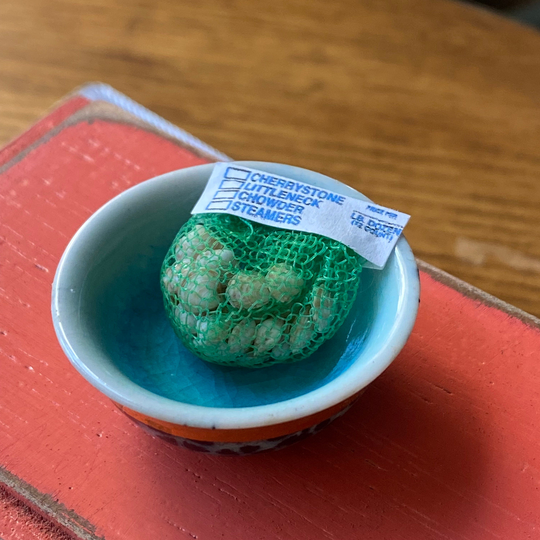 Miniature Dollhouse Vintage Bag Of Clams 112 Scale Accessory