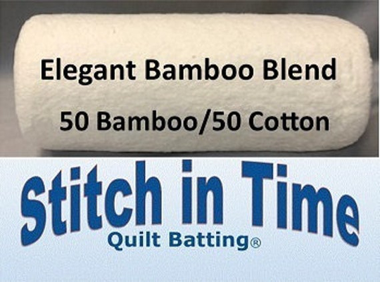 Elegant Bamboo|Cotton Blend Quilt Batting Queen Size 96" X 108"