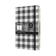 Moleskine Limited Collection Notebook, Blend, Large, Ruled, Check Pattern, Hard Cover ( Moleskine Author