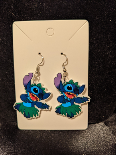 Hula Stitch Dangle Earrings
