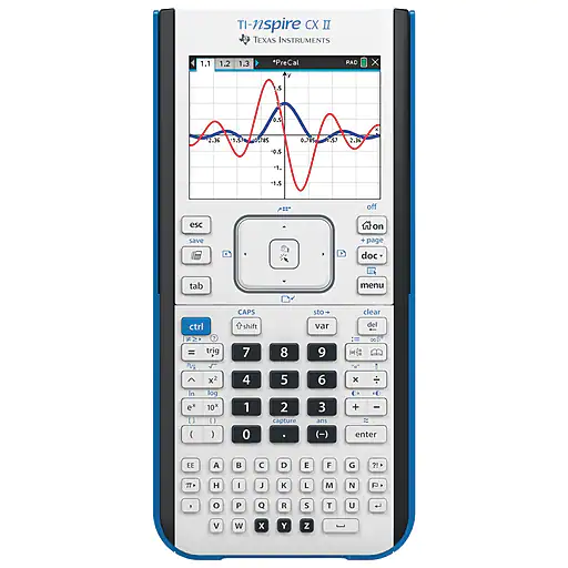 Texas Instruments CXII TI-Nspire Graphing Calculator, White (NSCX2/TBL/1L1)
