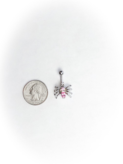 90S Vintage Spider Belly Button Ring Piercing