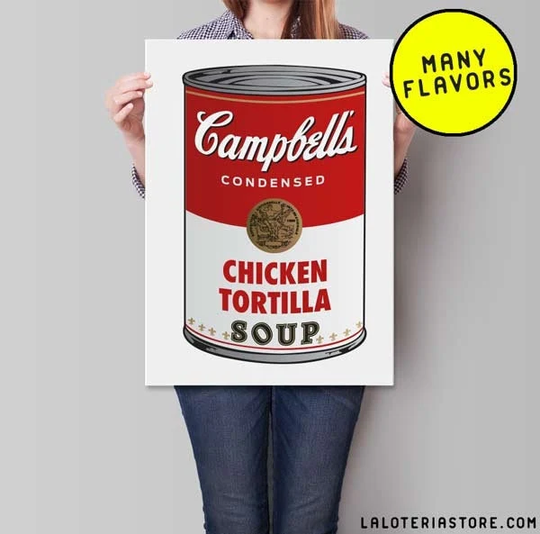 Campbell's Soup Mexican Flavors Art Print - Poster Many Sizes