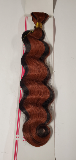 Human Hair Blended Premium Body Bulk; Tangle-Free; Braiding Hair; Soft & Natural