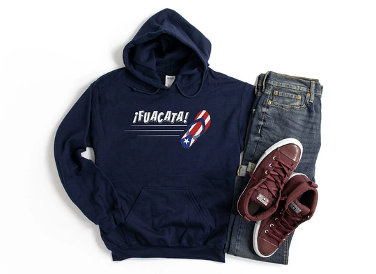 Fuacata Unisex Heavy Blend Hoodie | Pullover Puerto Rican Saying Funny Rico Gift Sweatshirt Boricua Pride