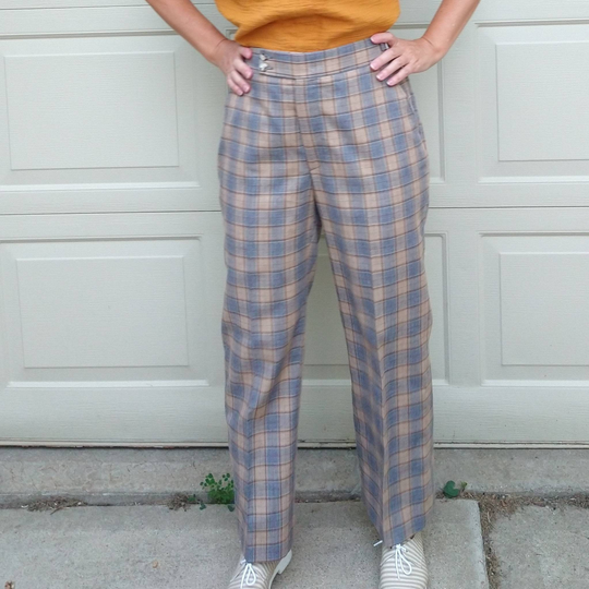 Munsingwear Penguin Plaid Pants Trousers 34 | B2