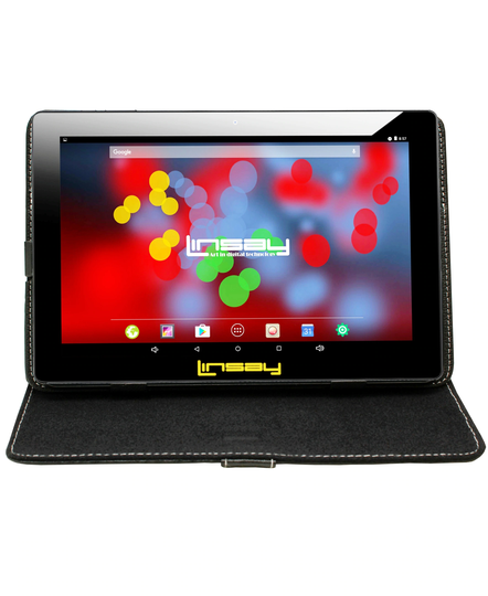 LINSAY 10.1-in Wi-fi Only Android 11 Tablet with Accessories with Case Included;; | F10XIPSB