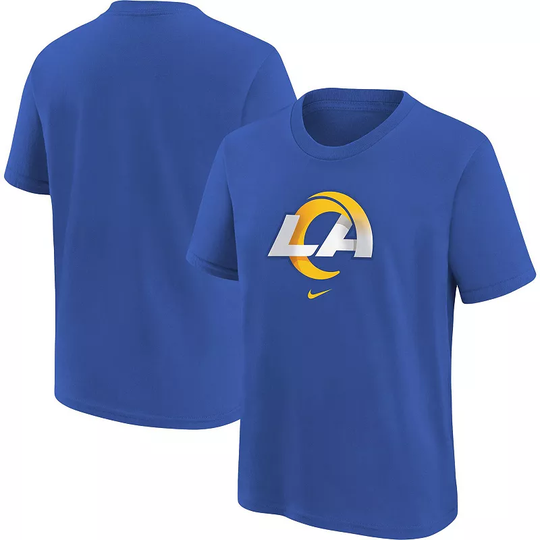 Youth Nike Royal Los Angeles Rams Logo T-Shirt, Boy's, Size: YTH Small, Blue