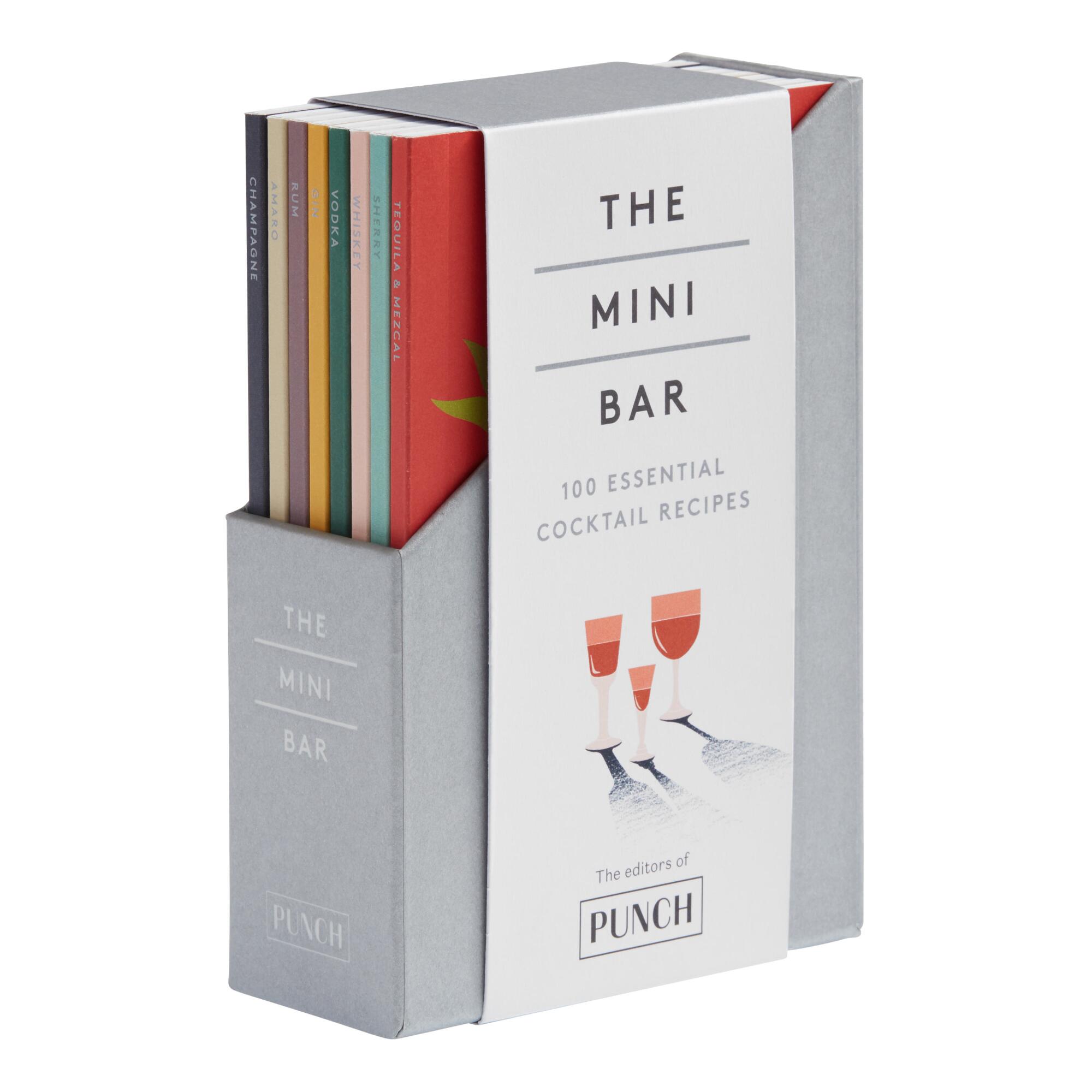 The Mini Bar Cocktail Recipe Book Collection 8 Piece: Gray - Paper by World Market