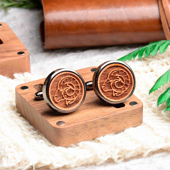 Father Of The Bride Cufflinks, Wedding Days Engraved Ram Personalised Cuff Links, Keepsake, Party Gift