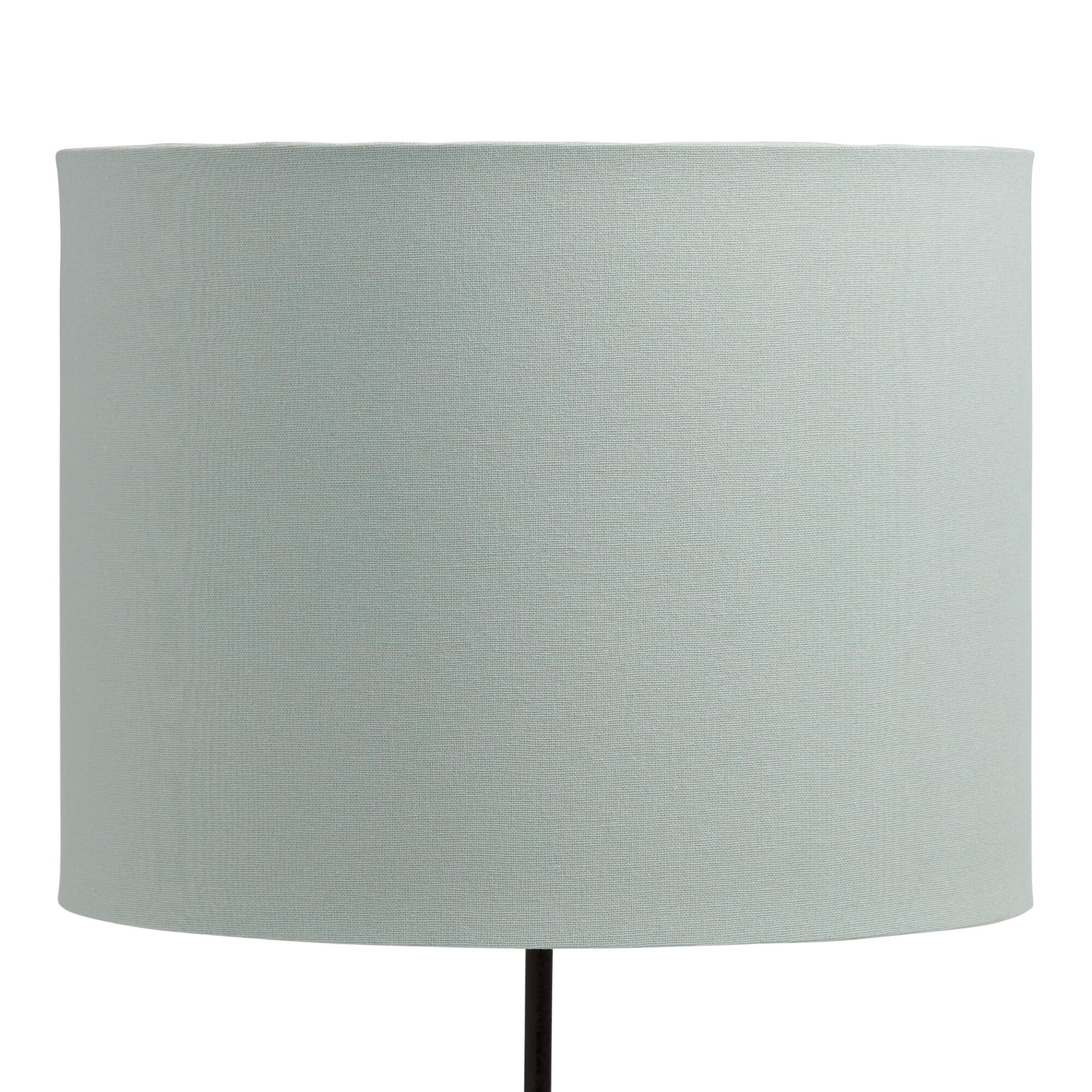Sage Linen Drum Table Lamp Shade with Gold Lining: Green by World Market