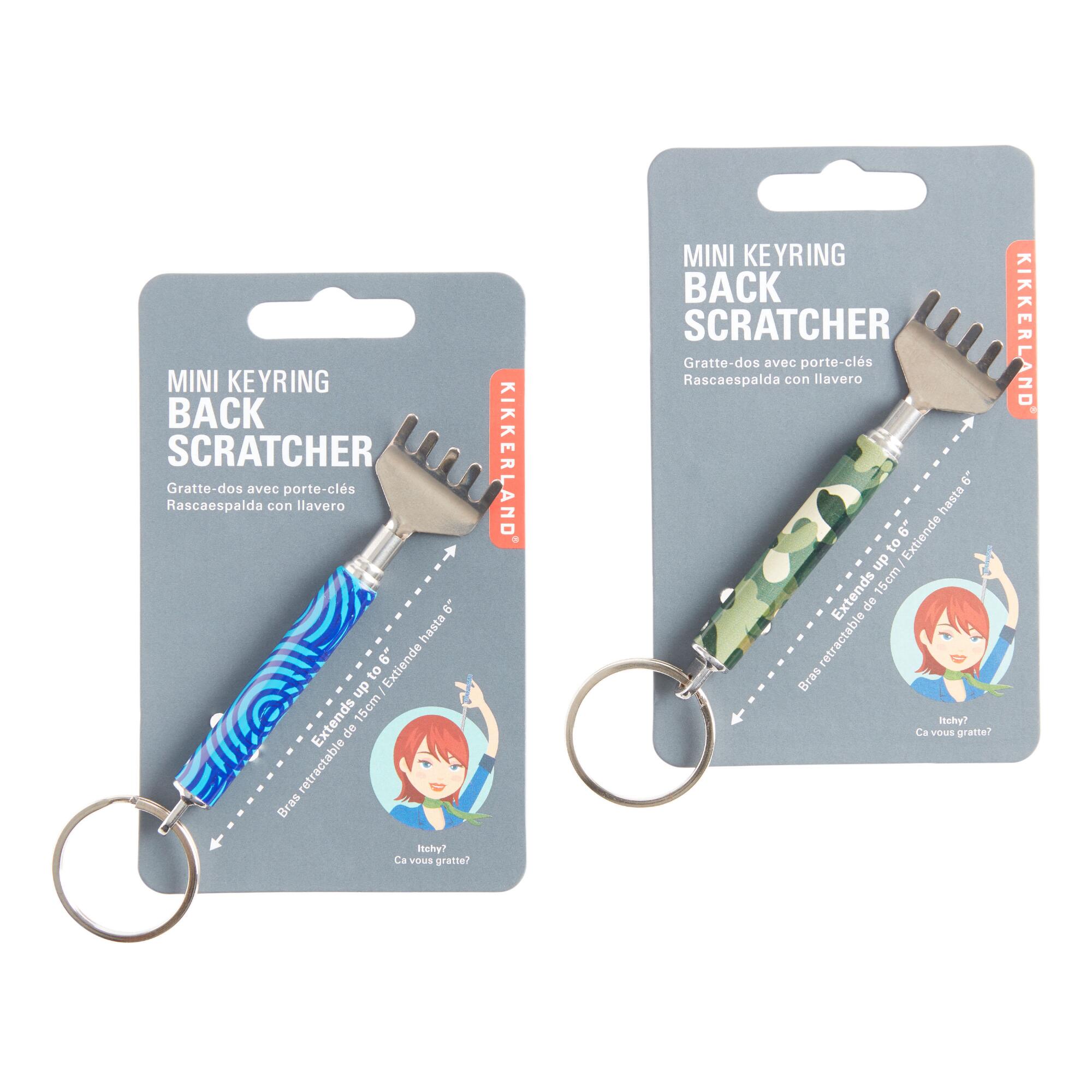 Kikkerland Mini Keyring Back Scratchers Set of 2: Multi - Metal by World Market