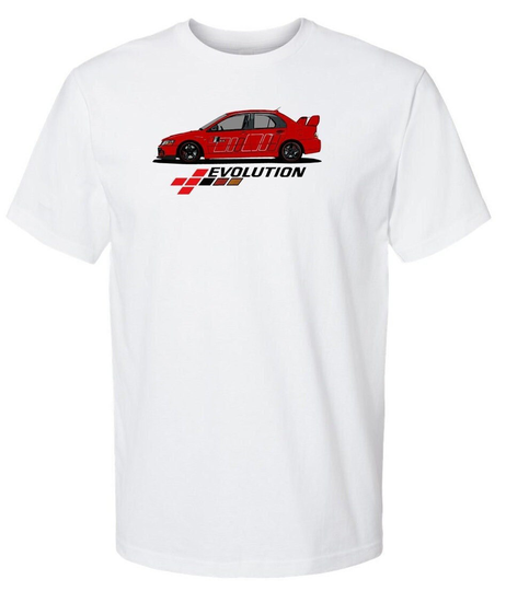 Evo Super Soft 60/40 Blend T Shirt Jdm Legend Evolution Evo 9 Rally