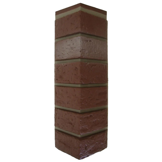 Novik Hand Laid Brick Red Used Blend Faux Stone Veneer | 120050013