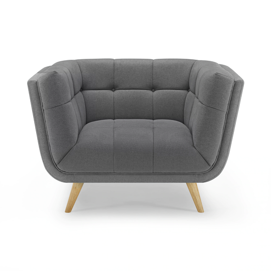 Clihome Single Seat Sofa Modern Gray Polyester/Blend Sofa | VO-SA775