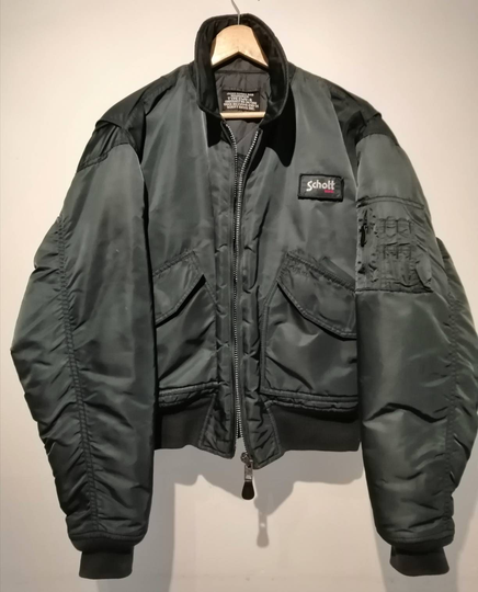 Second Hand Mythical Schott Flight Bomber Jacket From The 90S Size Medium For Men Vintage Style